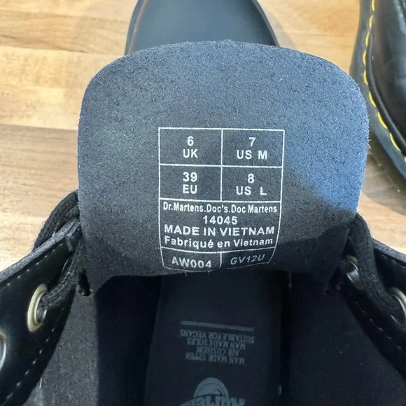 Dr. Martens Black Combat Boots - Picture 5 of 5